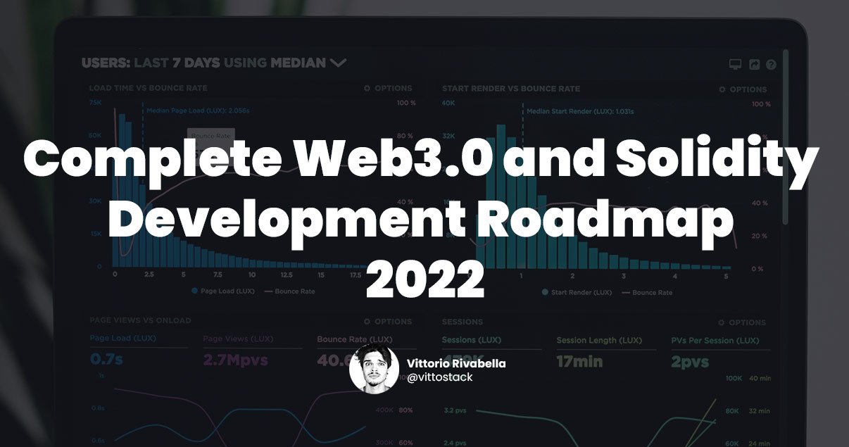 Complete Web3.0 and Solidity Development Roadmap 2022 cover