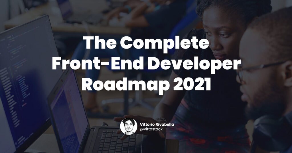 front end developer roadmap 2021 cover