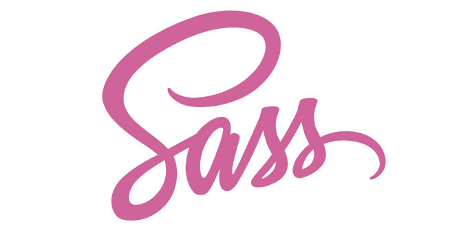 Sass logo, a css preprocessor.