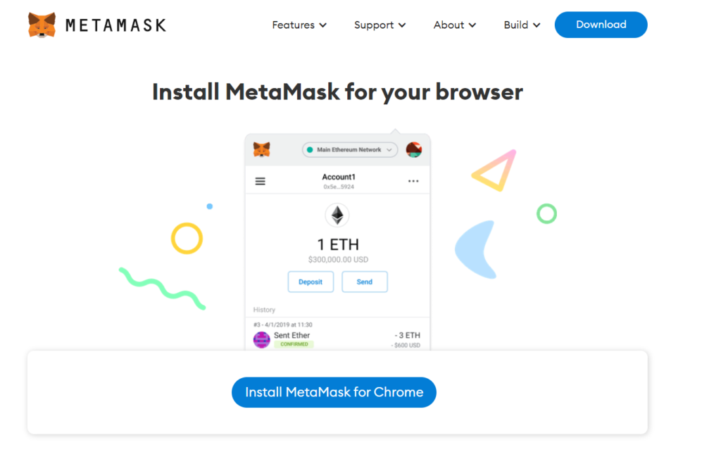 Metamask Website to create your metamask wallet